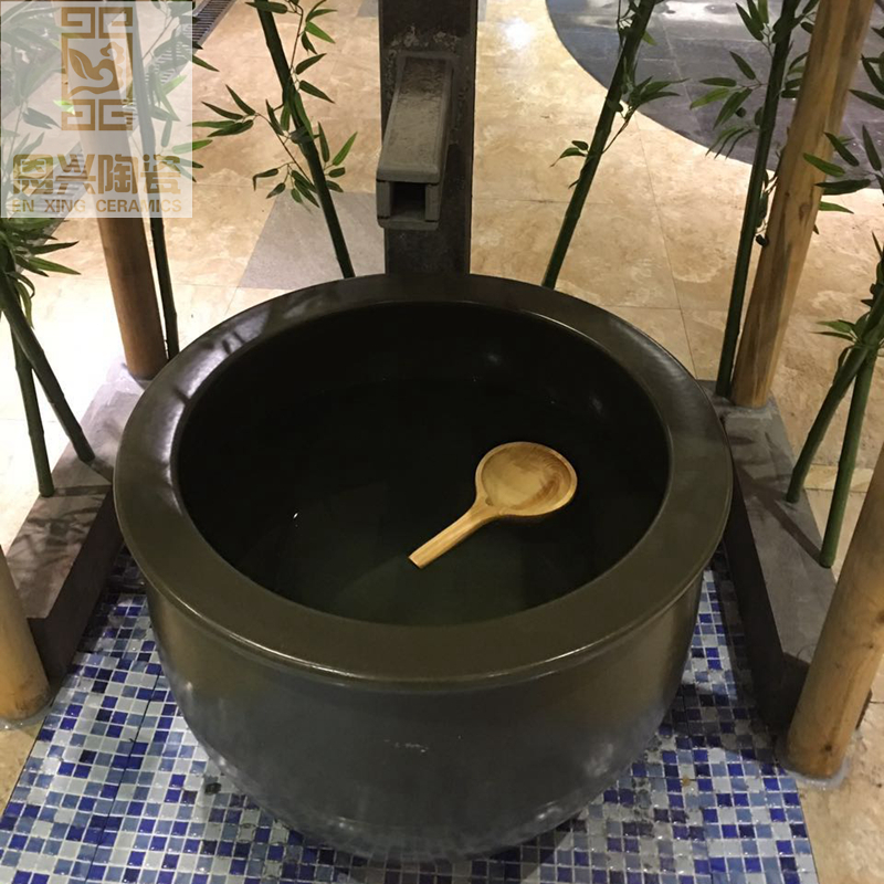 景德鎮(zhèn)陶瓷泡澡缸溫泉洗浴缸澡堂沖澡缸