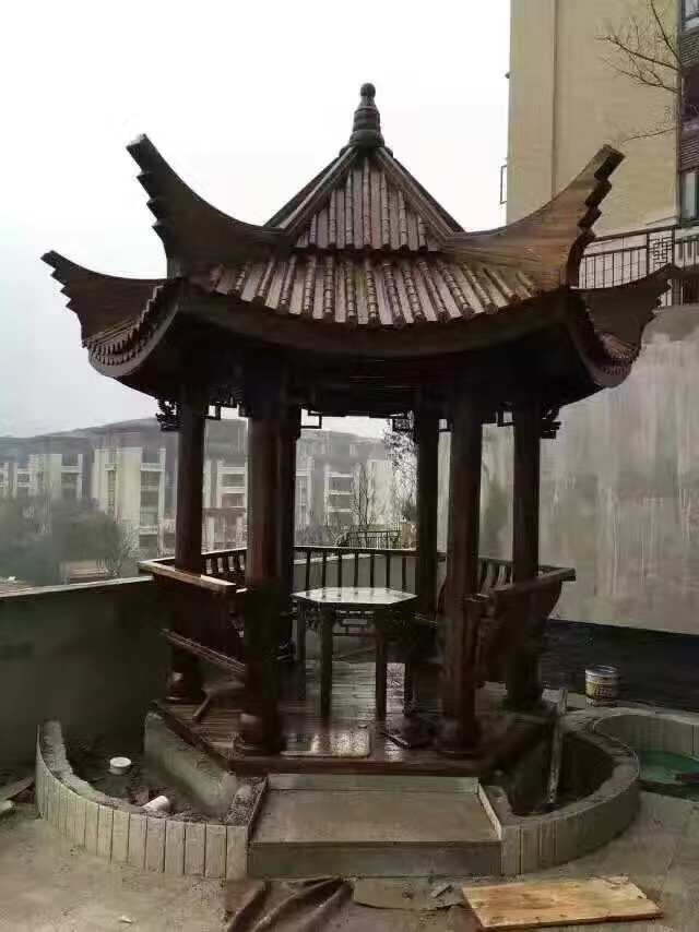 廣西防腐木涼亭現(xiàn)場制作廠家/廣西防腐木涼亭保質(zhì)30年