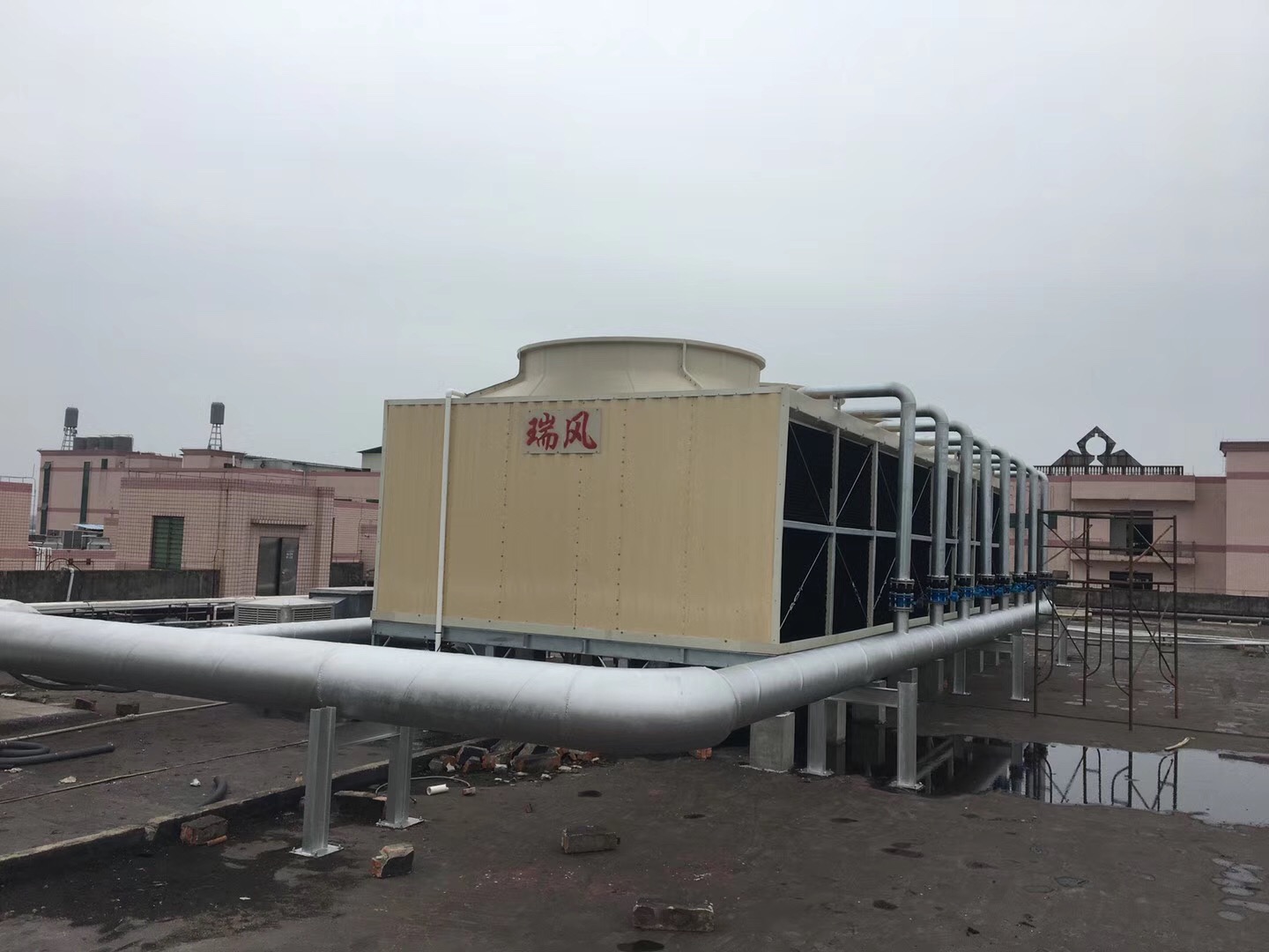 玻璃鋼冷卻塔廠家 佛山玻璃鋼冷卻塔廠家直銷 圓形逆流冷卻塔 方形橫流式冷卻塔