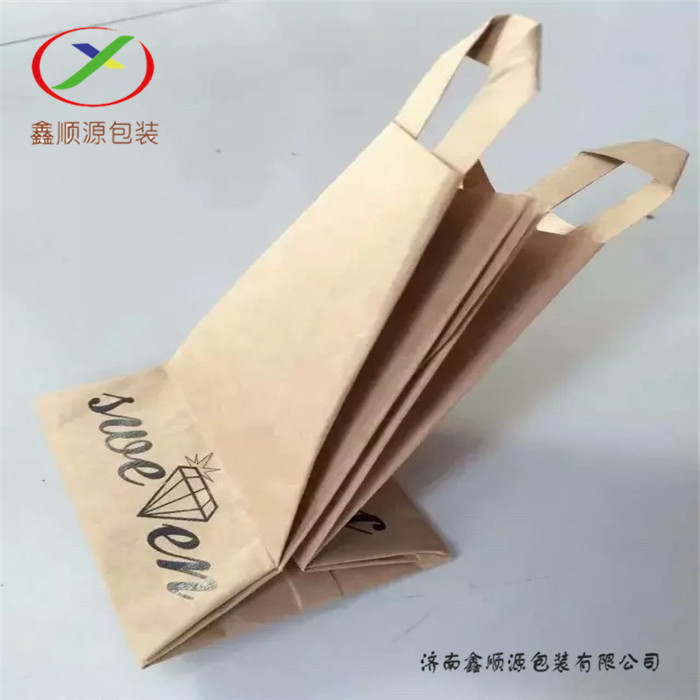 北京牛皮紙手提袋 外賣打包手提袋 牛皮紙棕色手提袋