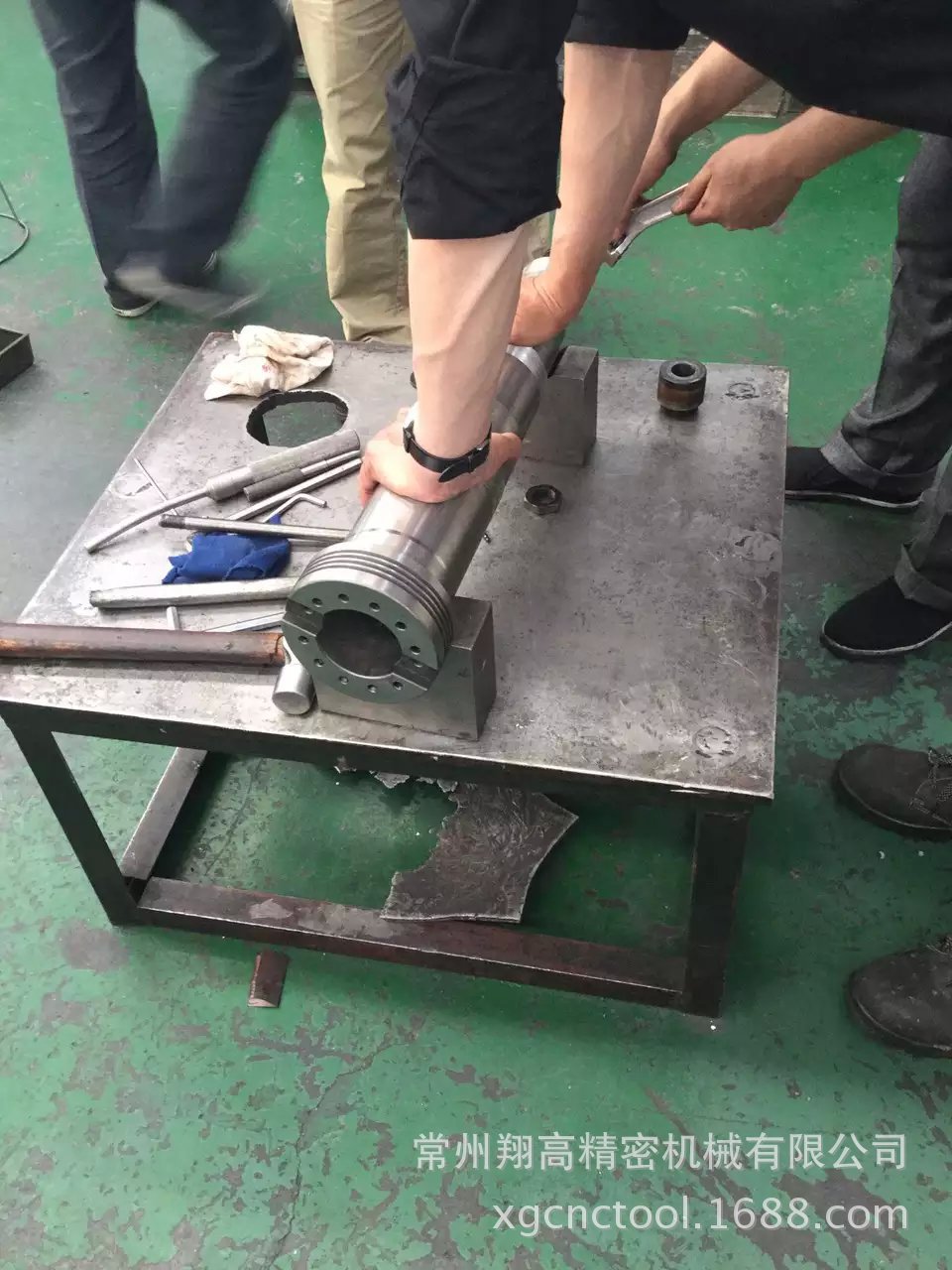 臺(tái)灣友佳VB-825加工中心BT50   6000rpm主軸錐孔研磨 軸承更換