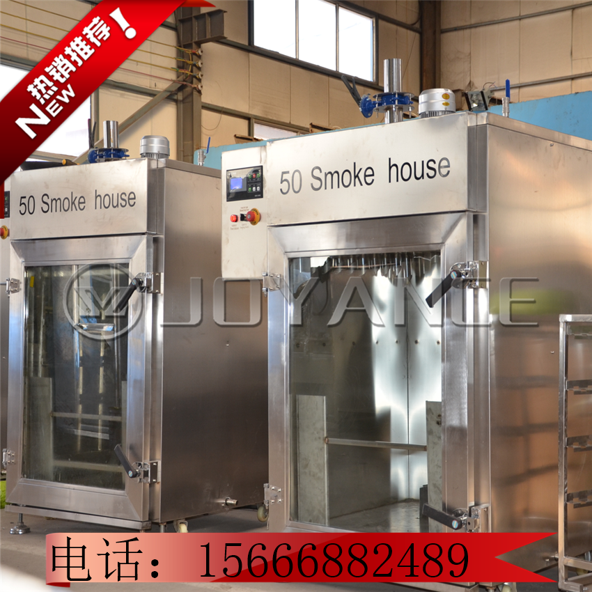 哈爾濱紅腸烘烤爐，大型燒雞煙熏爐，全自動(dòng)豆干煙熏箱