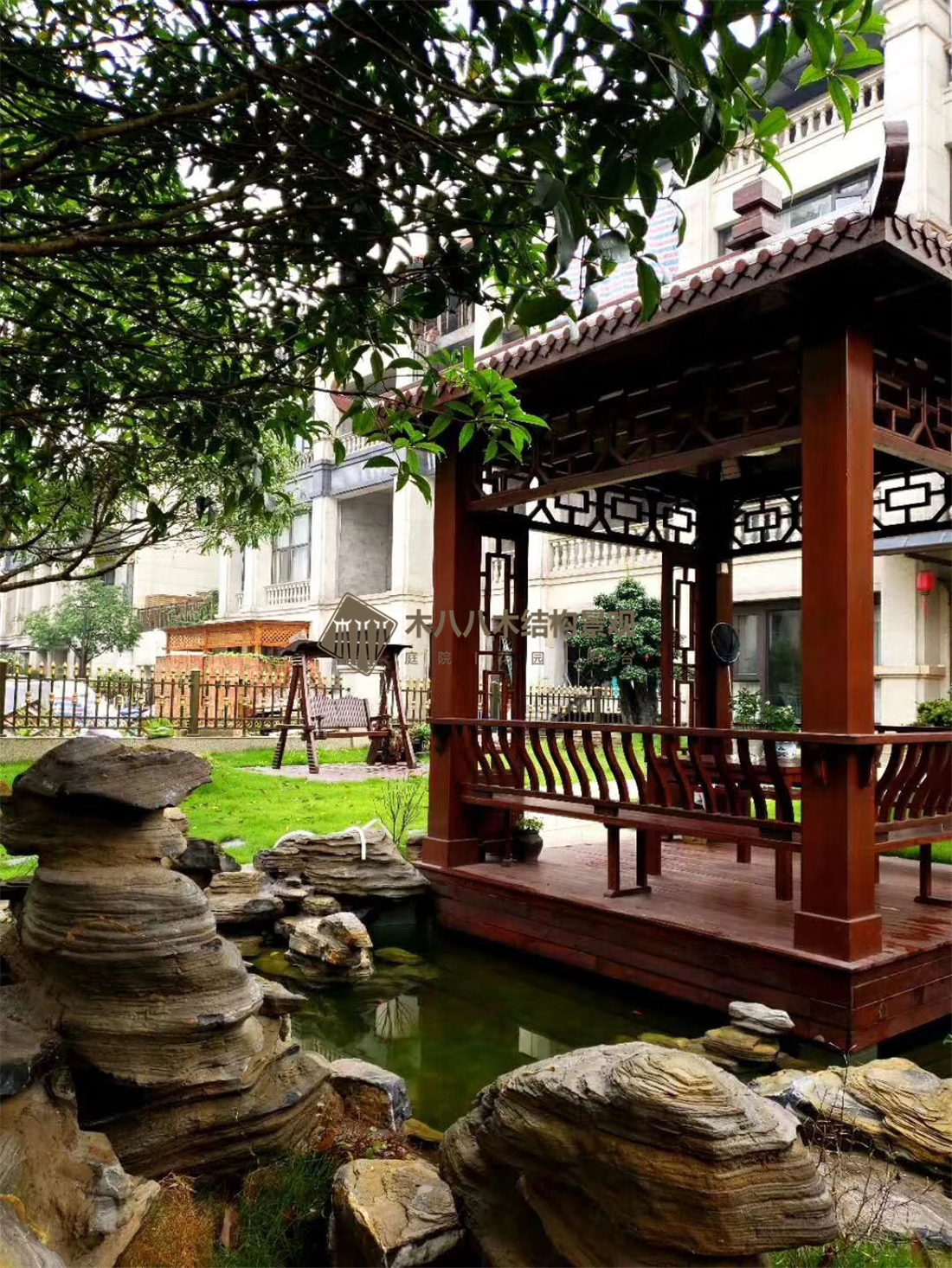 花園別墅設(shè)計(jì)施工花架涼亭圍欄地板 供應(yīng)花園別墅設(shè)計(jì)施工花架涼亭圍欄