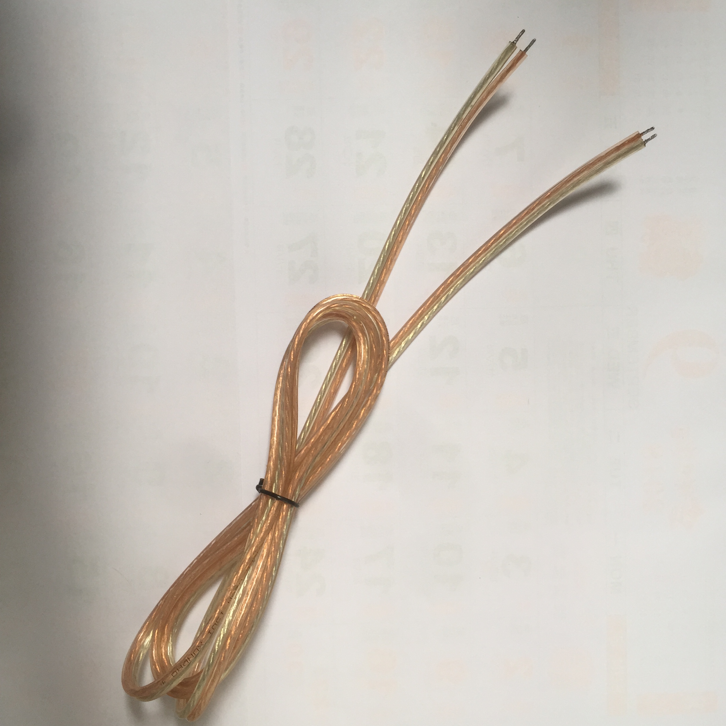 訊道200高傳真音響線透明金銀線