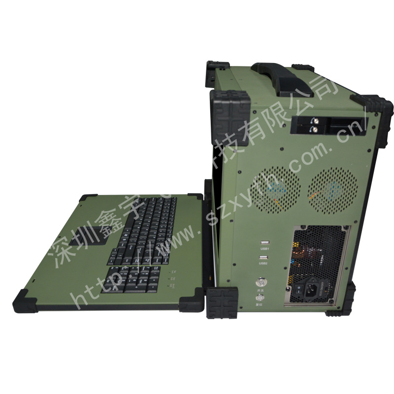17寸下翻工業(yè)便攜機(jī)機(jī)箱定制*電腦外殼加固筆記本工控一體