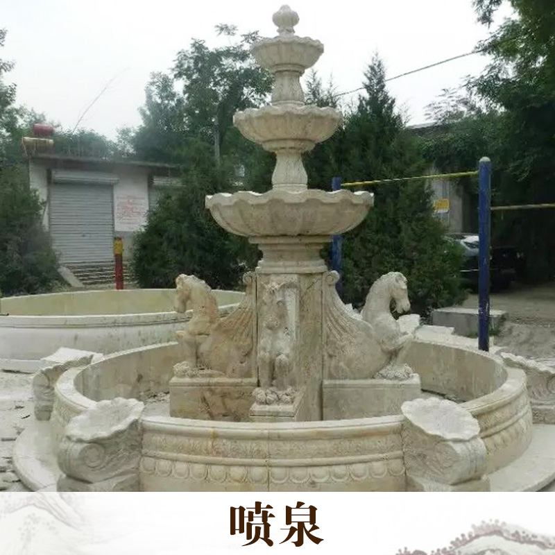 廠家直銷  噴泉 動物石雕 大理石石像 石雕工藝品 品質(zhì)保證 售后無憂