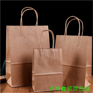 臨沂供應(yīng)環(huán)保購(gòu)物牛皮紙手提袋