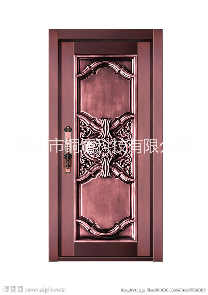 加工定做 時尚家庭銅門 庭院銅門