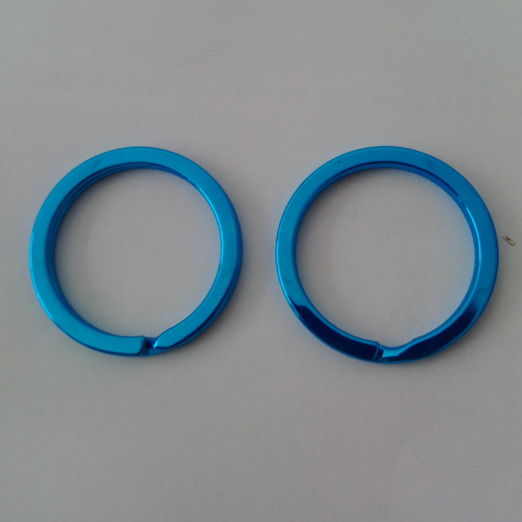 廠家直銷多種規(guī)格彩色鑰匙扣 優(yōu)質不銹鋼平圈 光圈 花圈 25mm鑰匙扣