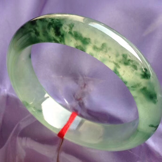 玉名坊飄花翡翠手鐲正圈59-15-8翡翠手鐲