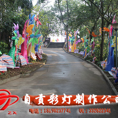 自貢燈會(huì)制作——花飛蝶舞