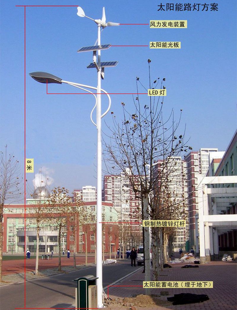 廠家直銷智光LED風光互補太陽能路燈 農(nóng)村風光互補發(fā)電路燈
