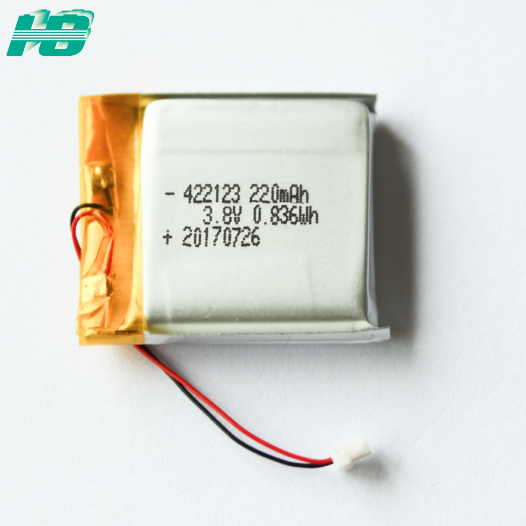 智能手表聚合物鋰電池422123 220 3.8V
