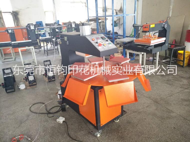 氣動式六工位燙畫機氣動式六工位熱轉(zhuǎn)印機采用工作效率快