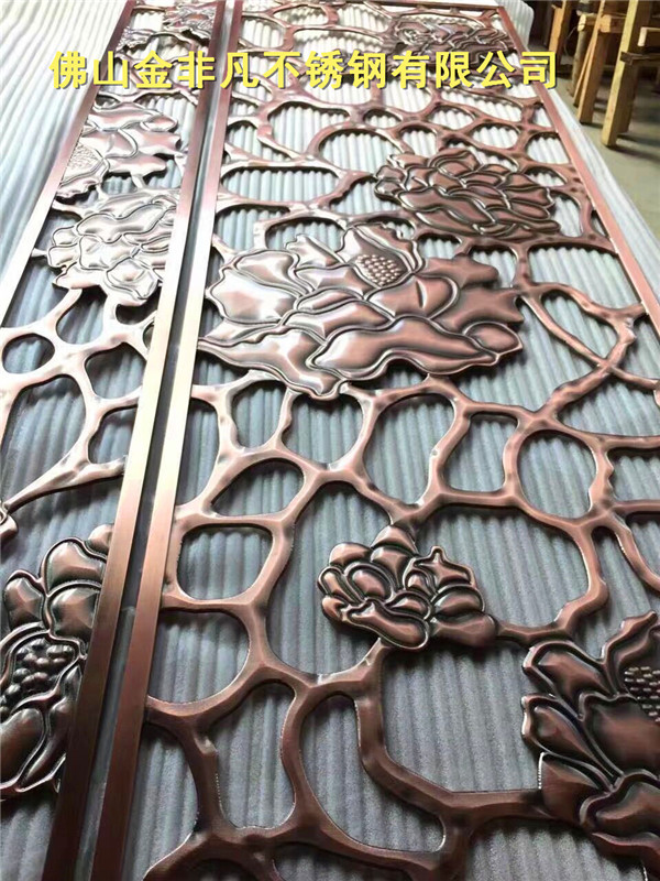 古典鏤空不銹鋼屏風(fēng) 金非凡設(shè)計(jì) 不銹鋼屏風(fēng)廠家 不銹鋼屏風(fēng)設(shè)計(jì)
