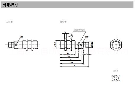 對(duì)射型傳感器：OBE10M-18GM60-SE5-V1