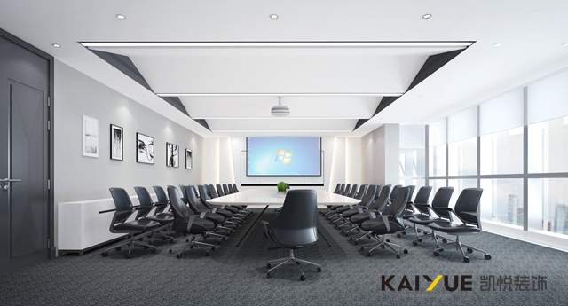 就像冬天里加了一抹夏意-達(dá)蒙安防辦公室裝飾設(shè)計