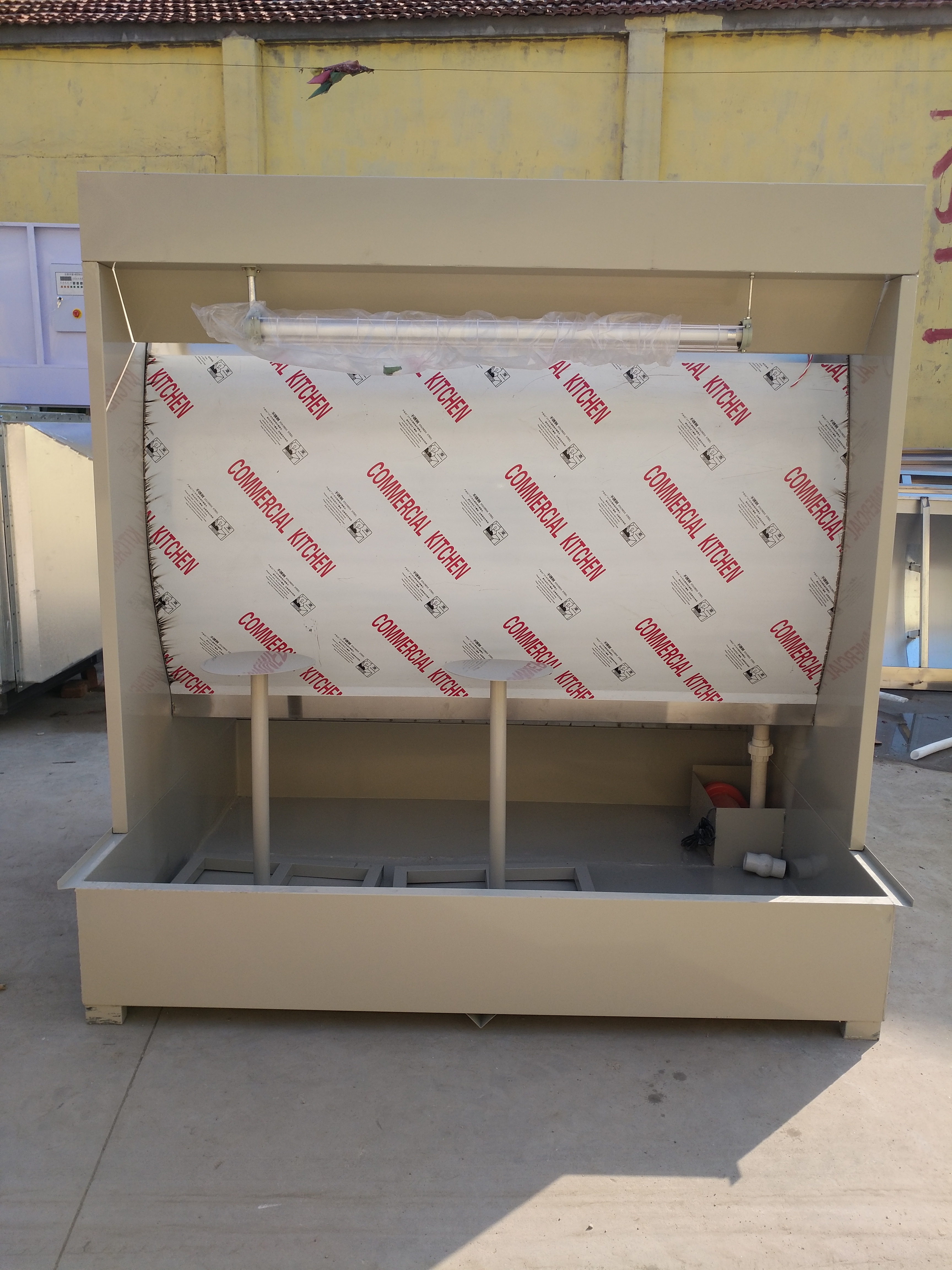 環(huán)保水簾柜 漆霧處理設(shè)備 噴漆廢氣處理設(shè)備水簾柜可定制