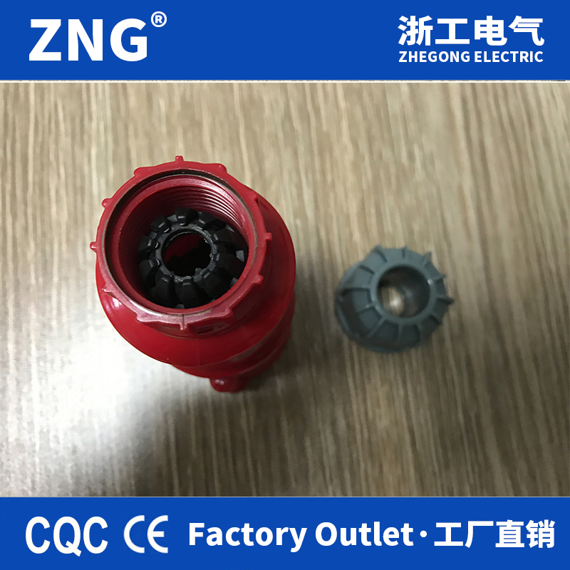 浙工380V四孔16a工業(yè)連接器插座 工業(yè)插頭對(duì)接母座16a4p可活動(dòng)式