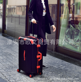 新款窄框拉桿箱 供應窄框拉桿箱 直銷窄框拉桿箱 復古旅行箱 學生行李箱
