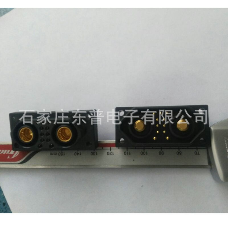 13W2防水叉腳，插頭線簧連接器，定制大電流混裝條形插孔連接器