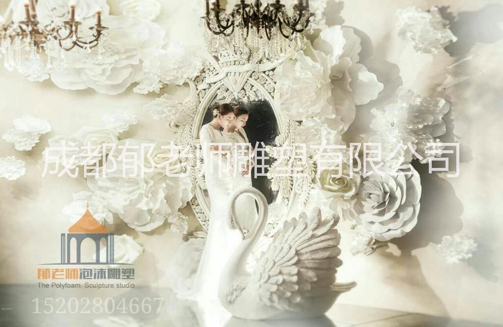歐式拱門泡沫雕塑定制5連拱形婚禮舞臺布置道具羅馬柱婚慶泡雕 歐式拱門泡沫雕塑3D打印泡沫