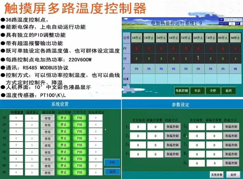 廠家全國(guó)直銷多路溫度控制器