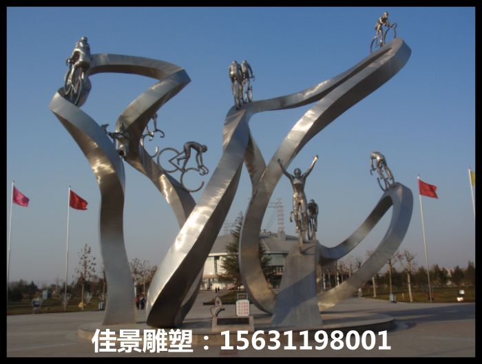 不銹鋼賽車(chē)雕塑