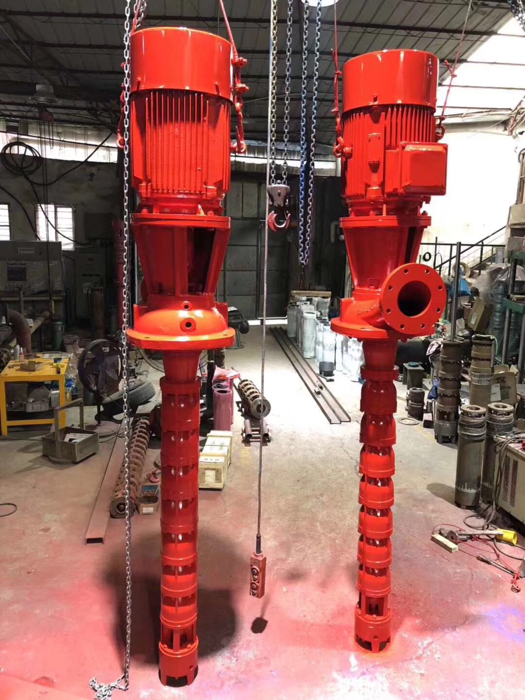 上海 XBD深井消防泵 CCCF長軸消防泵XBD7.5/65GJ-JC軸流泵75KW不銹鋼軸和葉輪