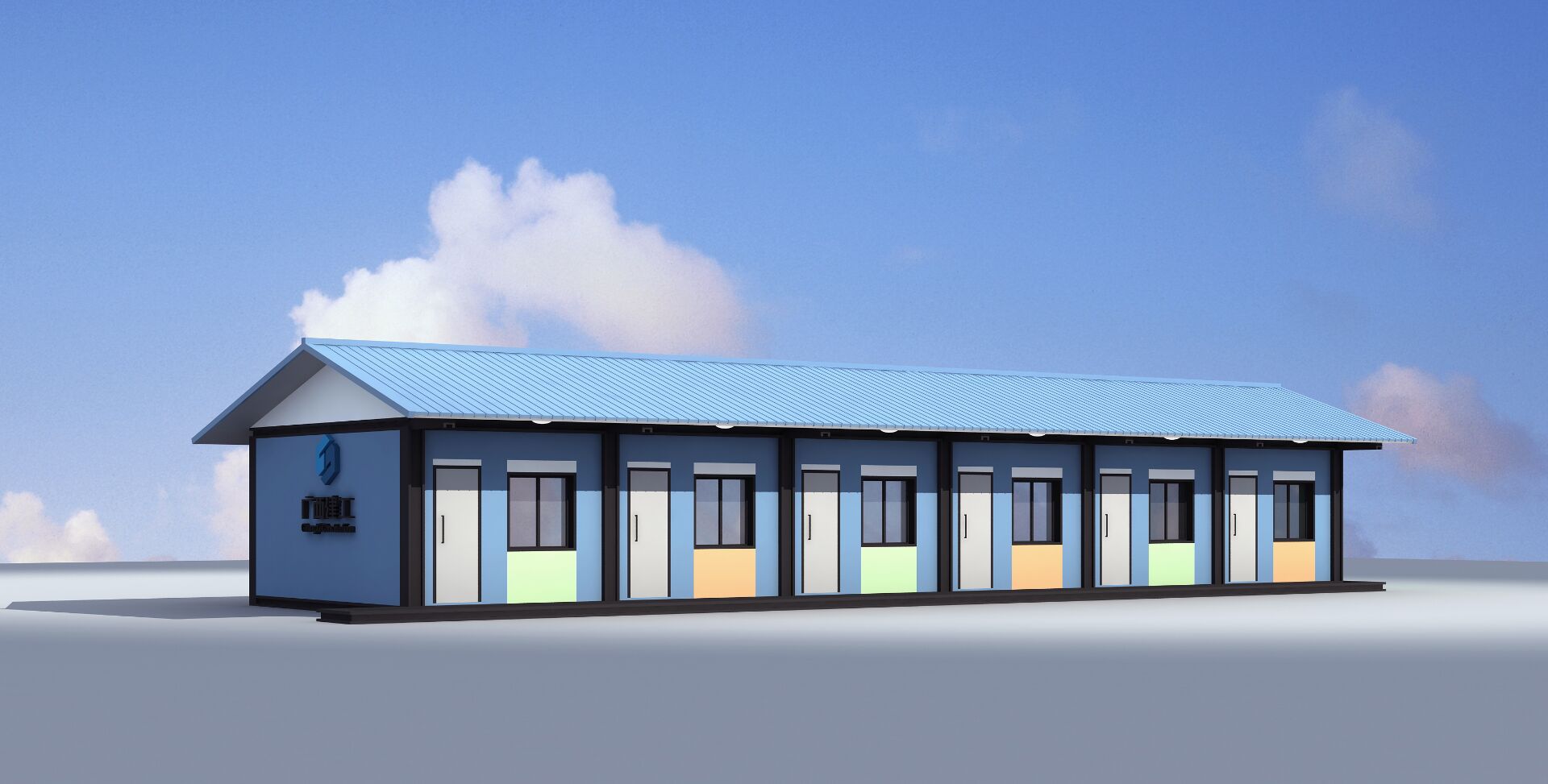 活動房  戶外活動房 K式四面坡活動房