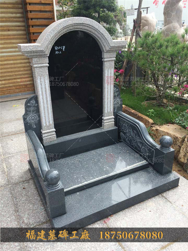 出口大量中式傳統(tǒng)公墓 豪華雙人式墓碑 款式多樣 可定做