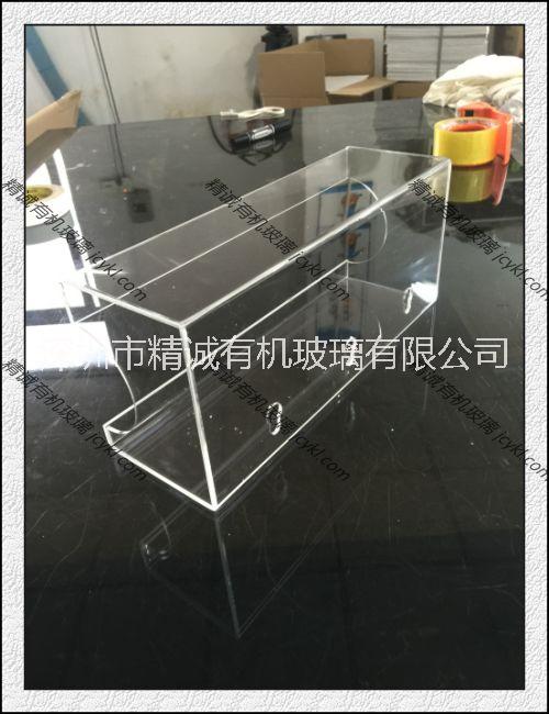 批發(fā)零售透明亞克力方形筆筒 化妝