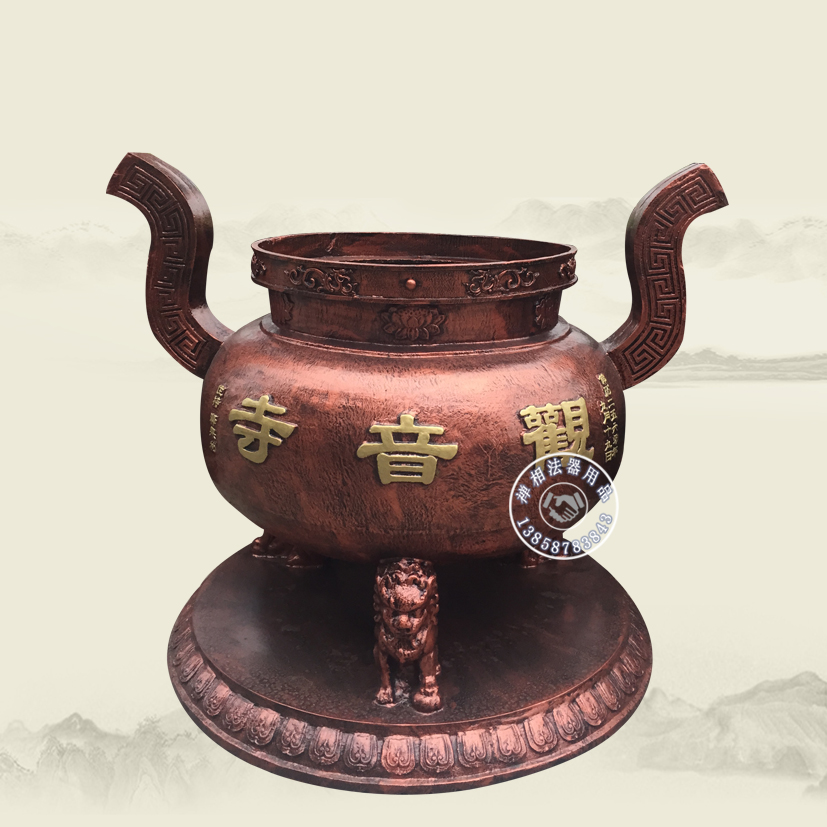 佛教法器圓形平口香爐，圓形平口香爐哪家好，平口香爐圖片