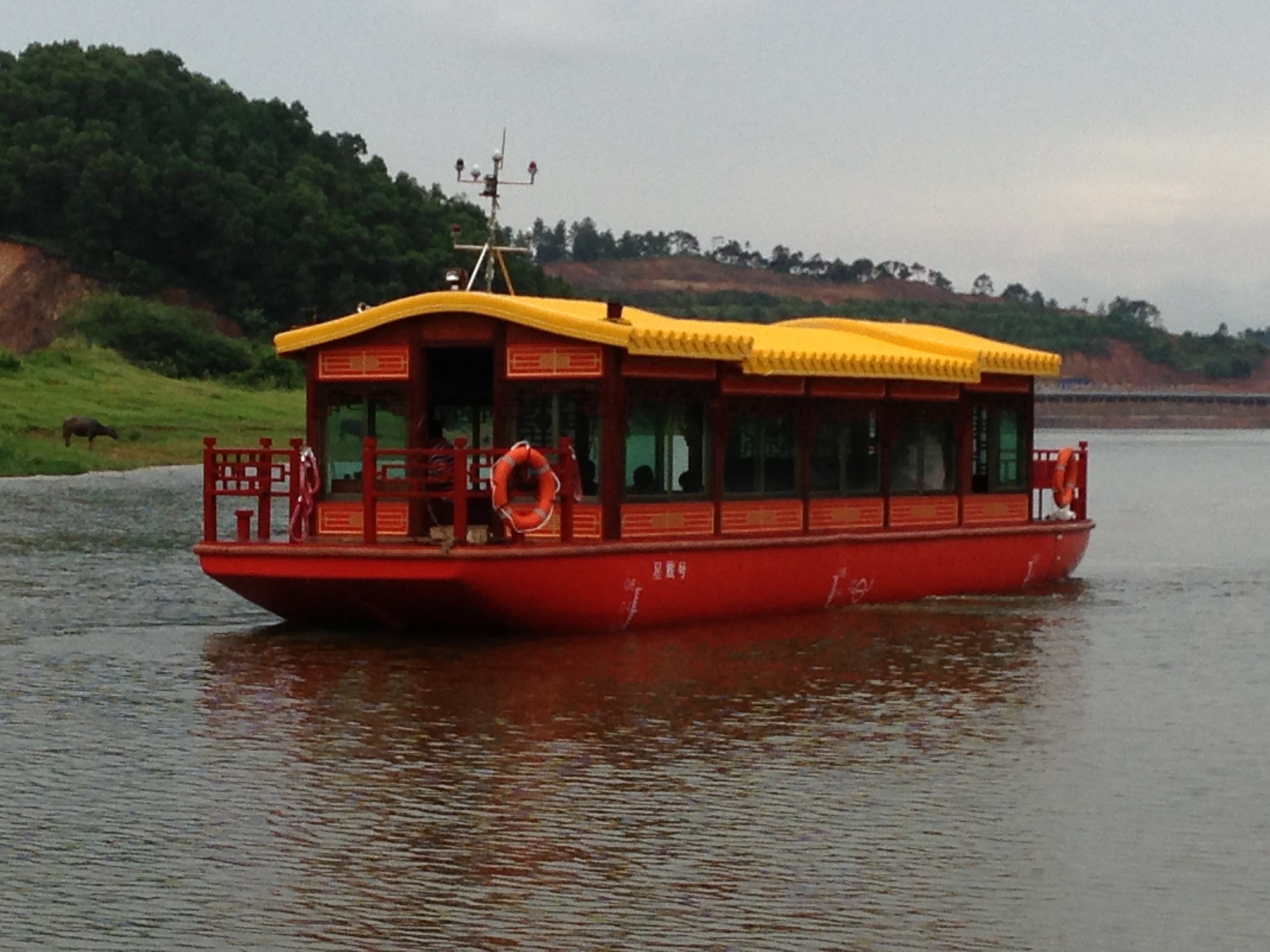 豪華畫舫｜仿古船｜游覽船｜觀光船｜電動(dòng)畫舫 ｜ 1390仿古船