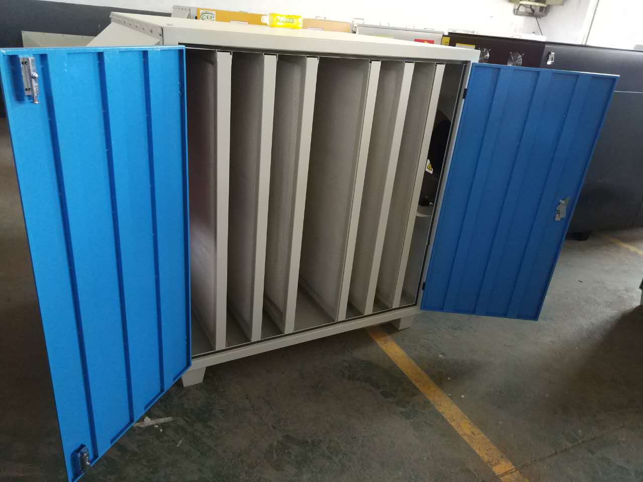 活性炭吸附器 廠家定制活性炭吸附箱 抽屜式漆霧過濾箱