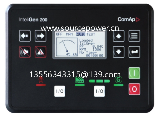 InteliMains 210，IM3210XXBAA，InteliGen 500，5英寸大屏幕彩色遠程顯示器安裝操作