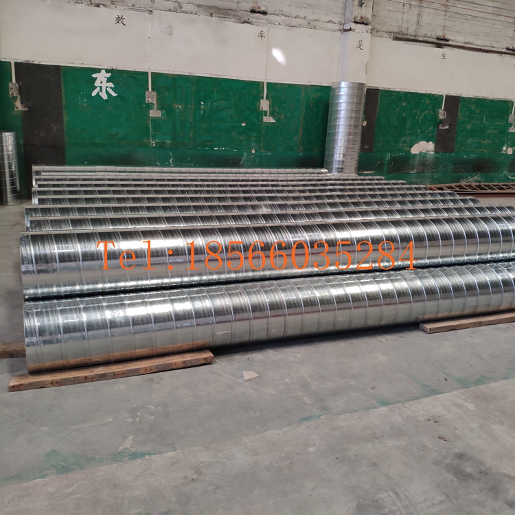 佛山風(fēng)管廠直銷鍍鋅燒烤排煙管道DN300 不銹鋼304焊煙排風(fēng)螺旋管道