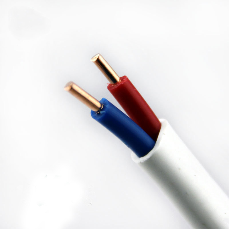 銅芯金環(huán)宇電線電纜BVVB 2芯*0.75家用家裝電線阻燃白色護(hù)套線