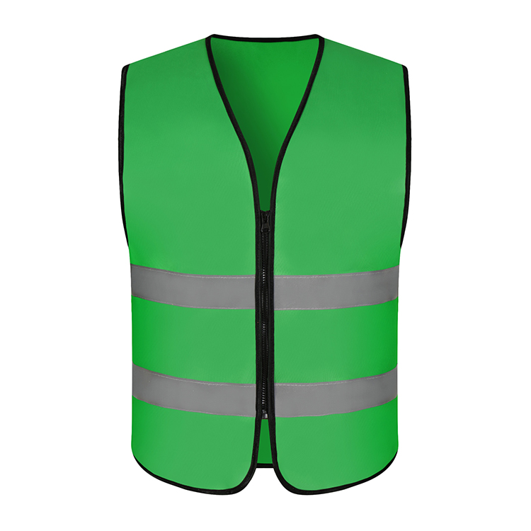 WH RF021# 不過(guò)肩拉鏈反光馬甲工作服