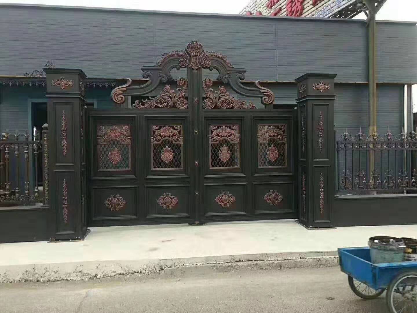 定制別墅庭院鋁藝大門   別墅大門  鋁藝大門   庭院大門  歐式庭院大門