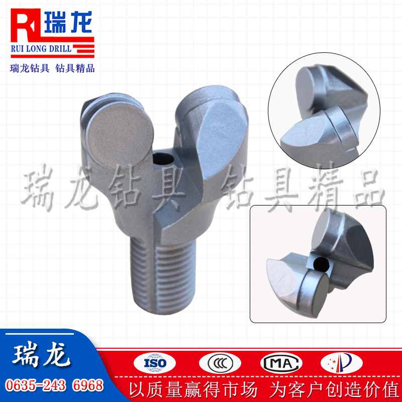 兩翼鉆頭φ28φ32φ36φ38金剛石鉆頭鑿巖用常見PDC鉆頭鑿巖打孔用金剛石