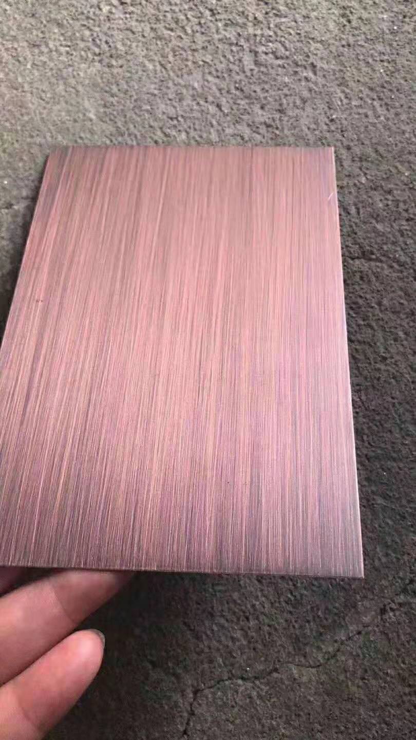 交叉拉絲青古銅不銹鋼板 啞光納米青古銅板  抗指紋仿銅板生產(chǎn)廠家