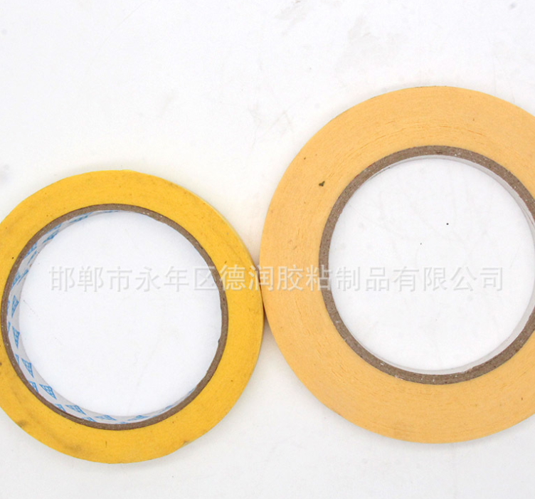 美紋紙膠帶 汽車噴漆遮蔽膠帶 耐高溫 高粘美文膠紙母卷 裝修膠帶 廠家直銷汽車噴漆遮蔽膠帶