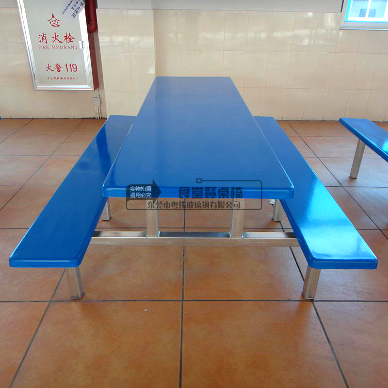 員工食堂餐桌椅學(xué)校食堂餐桌椅連體小吃店餐桌椅食堂餐桌椅組合