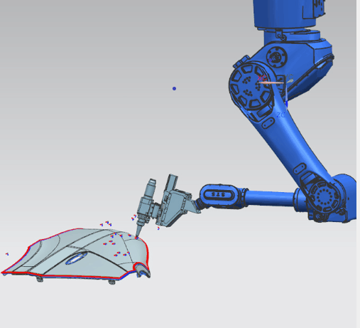 啟帆研發(fā)的三維激光切割機器人 啟帆研發(fā)的三維激光切割機器人 廣州啟帆三維激光切割機