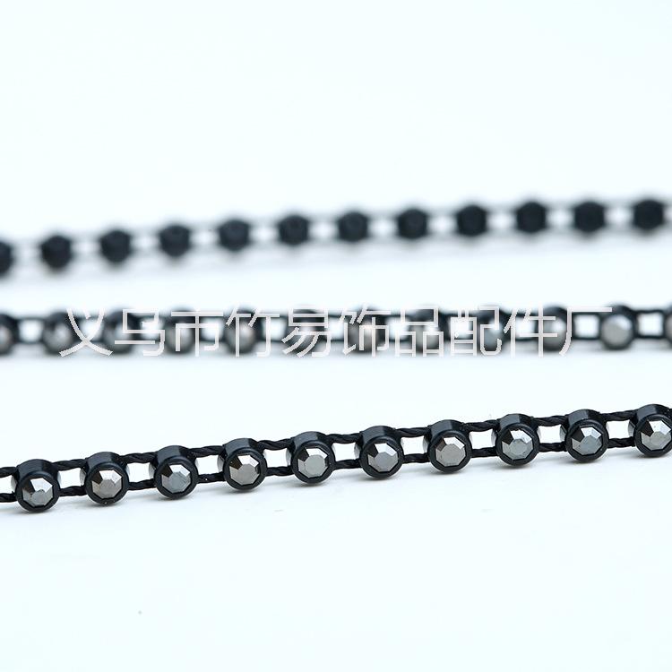 廠家直銷 3mm塑料線鉆 8號水鉆飾品配件 多色環(huán)保 鞋材沿條裝飾鉆