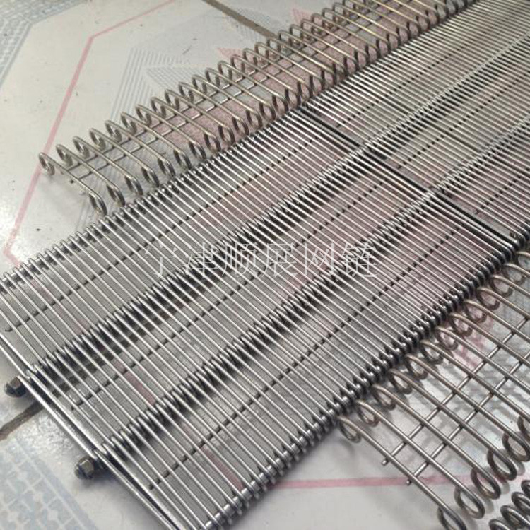 麗水廠家供應(yīng)鍍鋅鐵絲網(wǎng)帶 不銹鋼耐高溫乙型輸送網(wǎng)帶