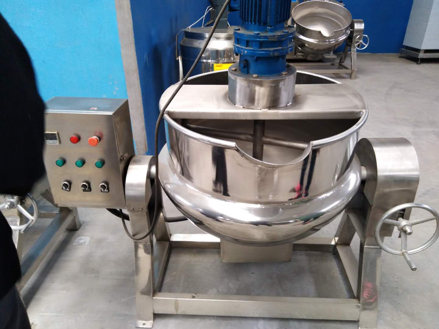 商用全自動(dòng)辣椒醬炒鍋 夾層鍋 攪拌夾層鍋