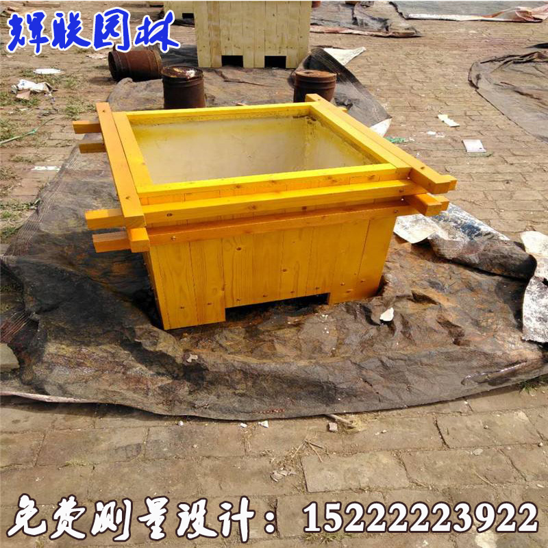 防腐木花箱 戶外防腐木花箱定制 防腐木花箱落地款