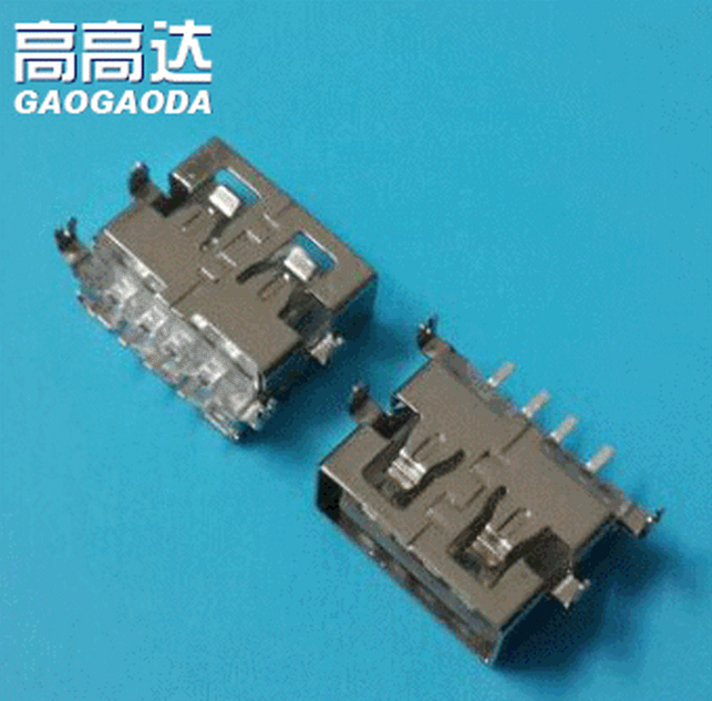 工廠供應 供應短體沉板貼片usb批發(fā) 沉板無邊貼板SMT報價